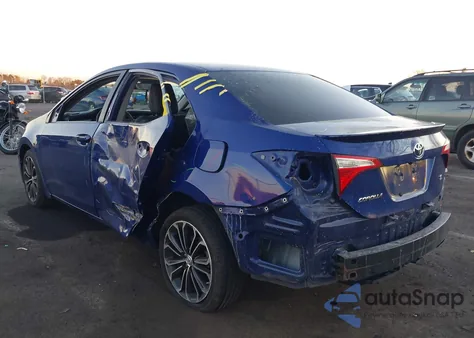 2015 Toyota Corolla S Plus z USA, uszkodzony, nr VIN 2T1BURHEXFC244593